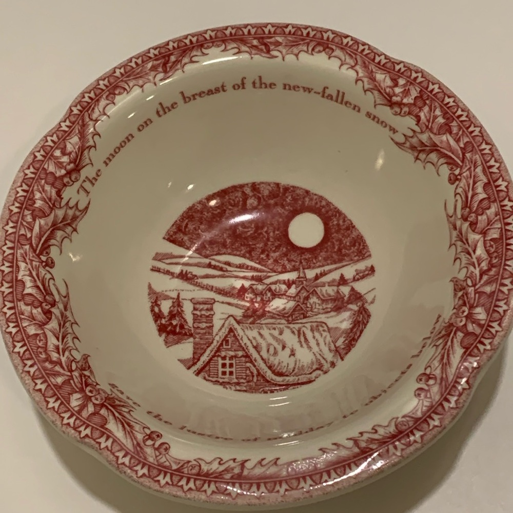 Johnson Brothers ‘Twas the night before Christmas rim cereal bowl.